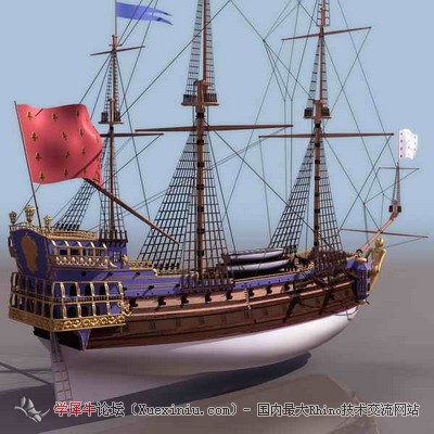 3d古战舰模型1.JPG