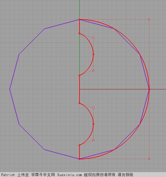 1第一步绘制一个12边形和图中红色的半圆.jpg