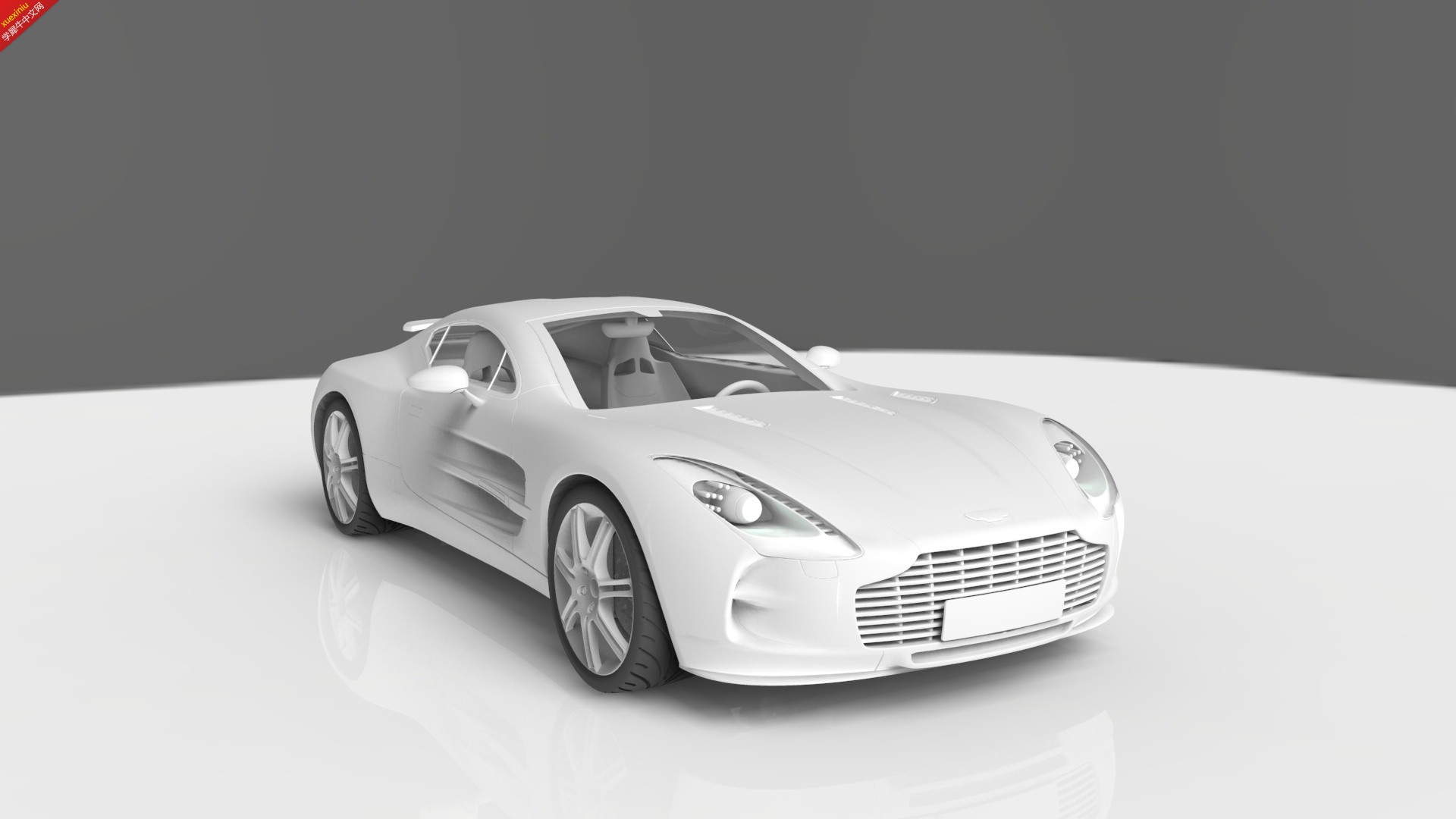 阿斯顿马丁one-77-rhino(犀牛)keyshot设计作品集-学犀牛中文网