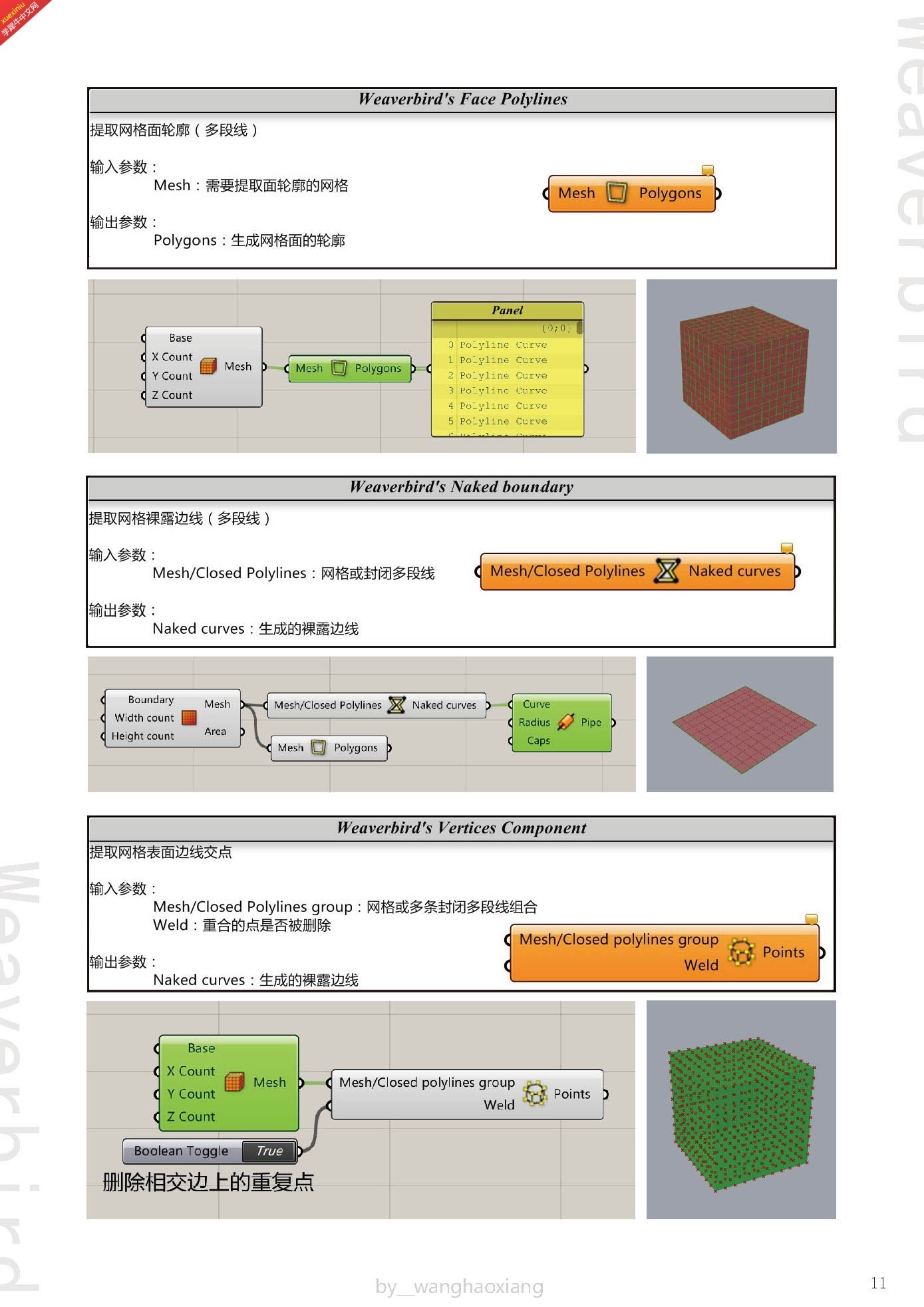 Weaverbird for GH教程第一版by_Grasshopper参数化教程共享平台-3.jpg