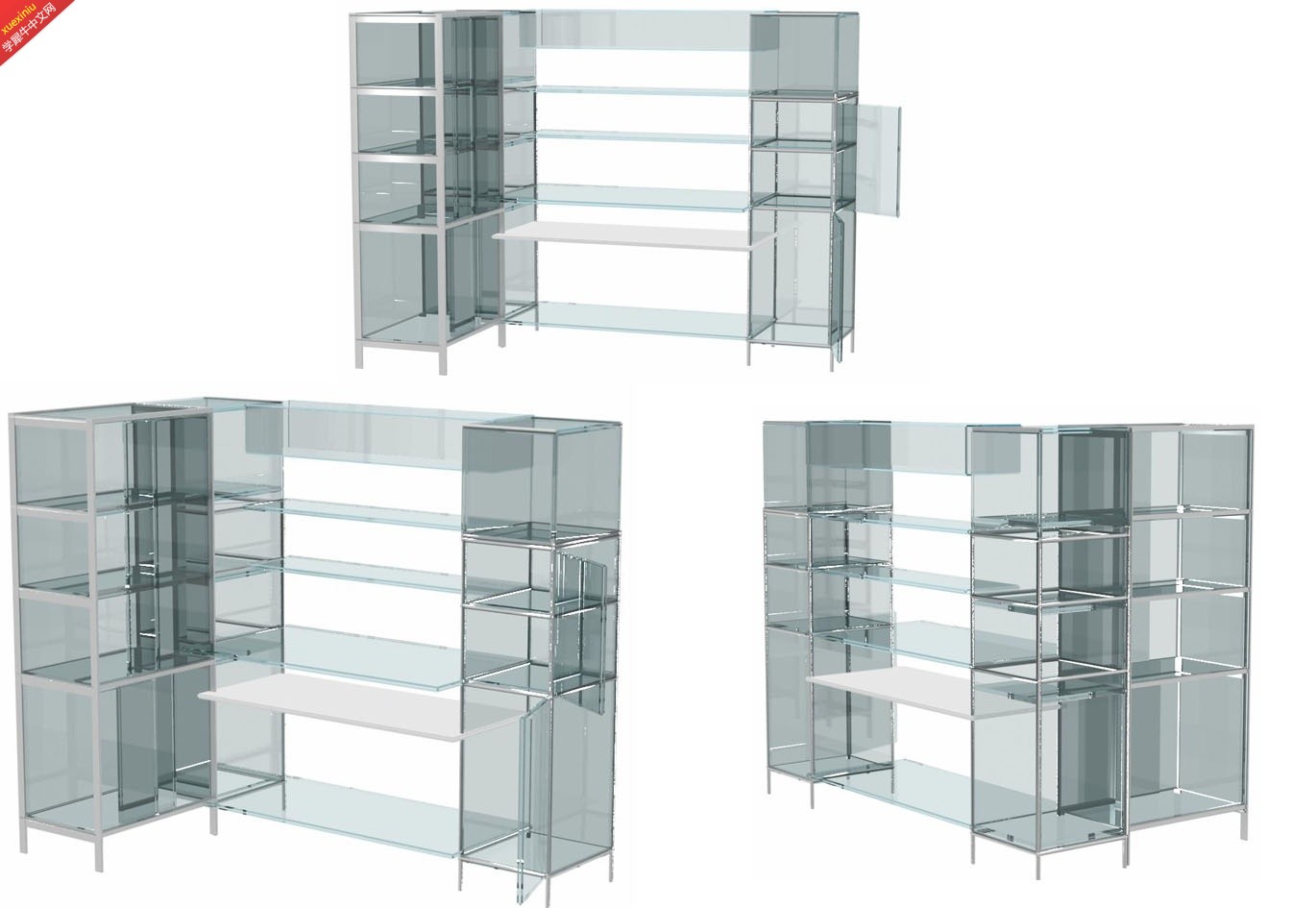 图5-4金属框架玻璃柜