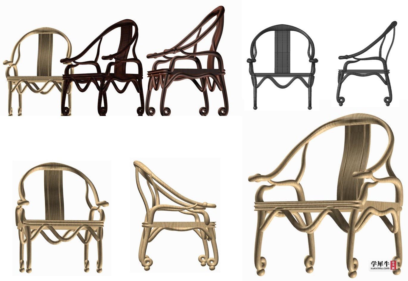 图六 ·  古典椅子的构件可以可以蒸煮弯曲吗