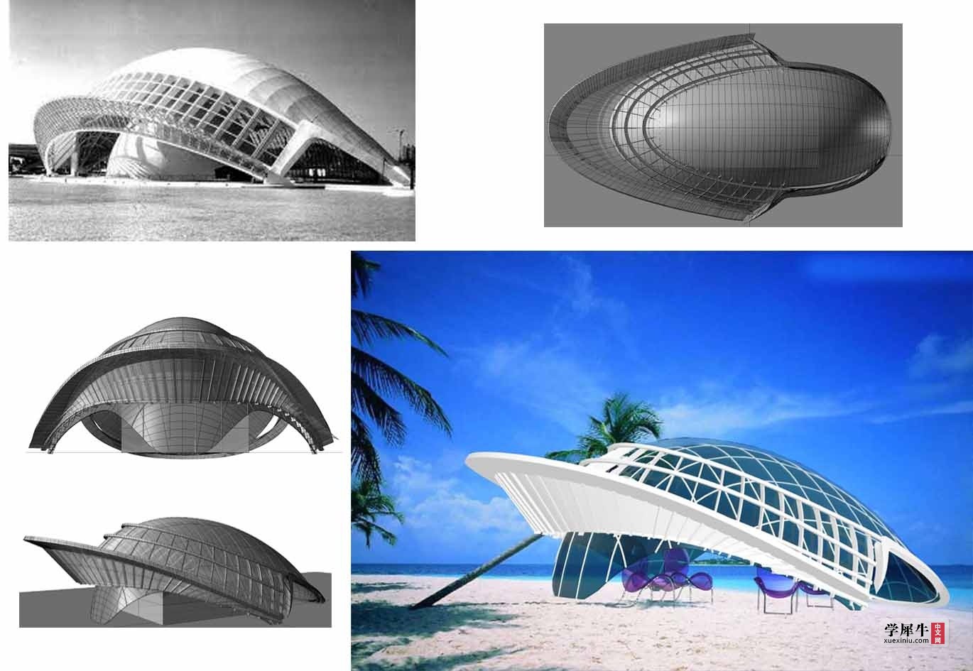 双曲抛物面结构建筑图片