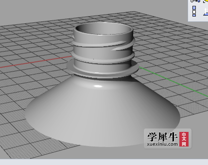 急求矿泉水瓶口的螺纹模型