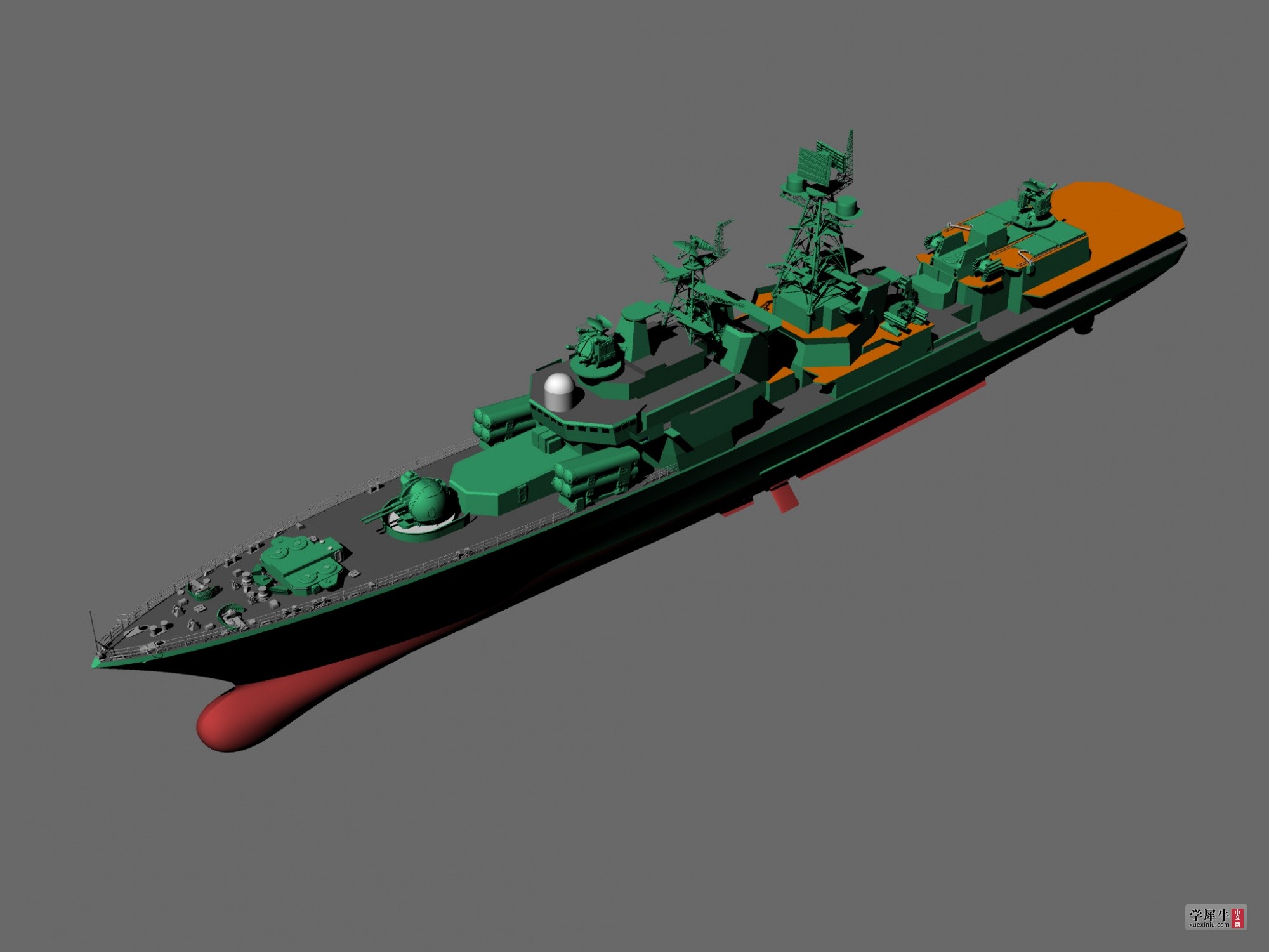 俄罗斯海军无畏ii级海军上将chabanenko号驱逐舰