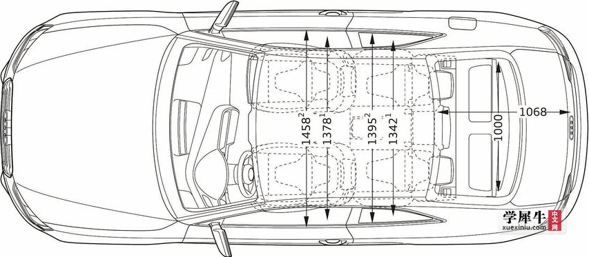 奥迪汽车俯视图图片