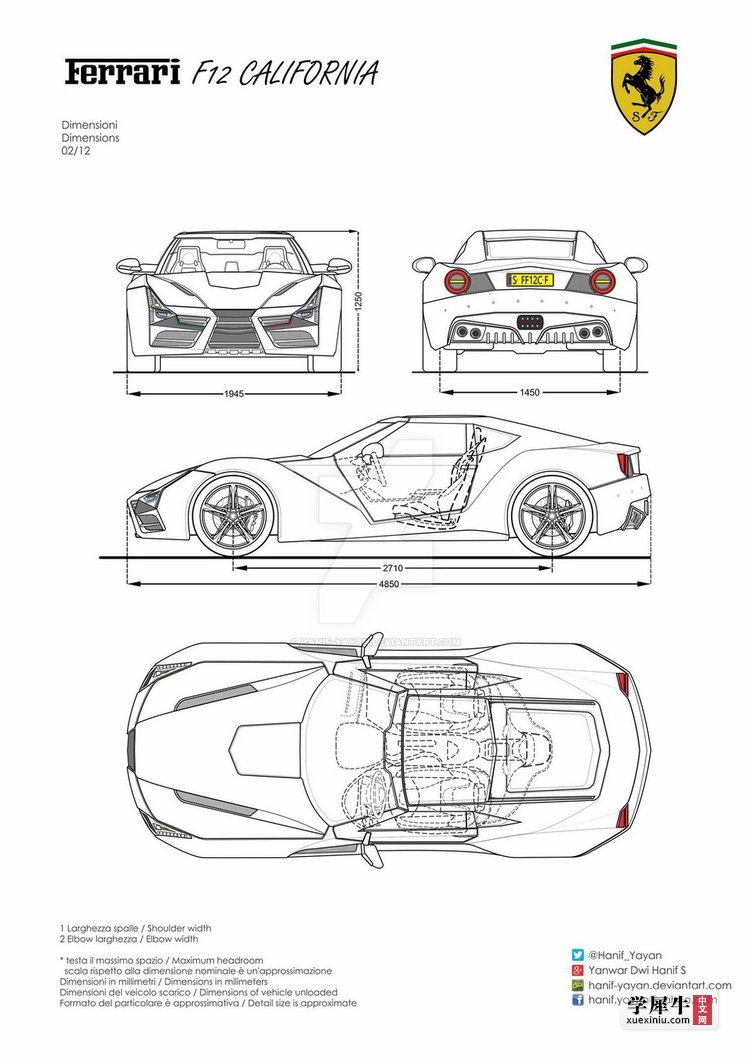 跑车设计图手绘三视图图片