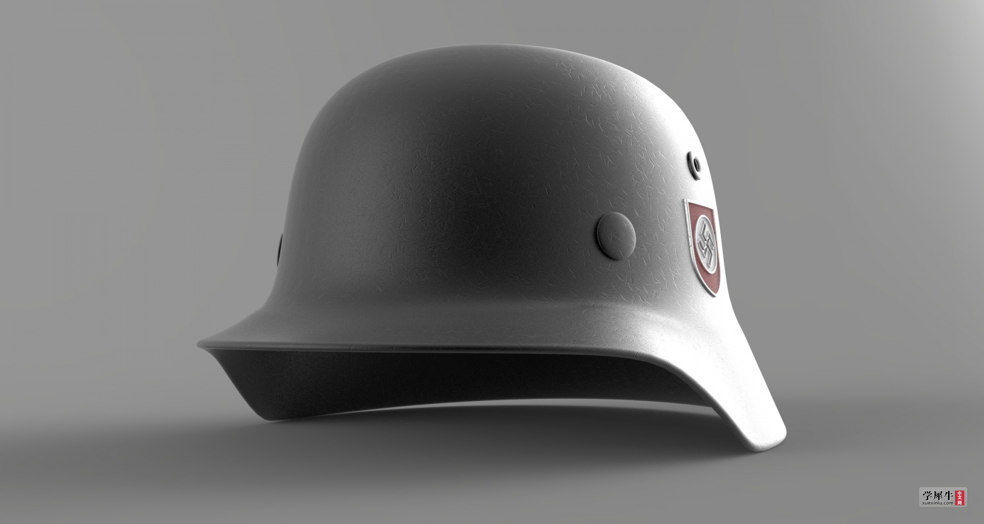 m35德军头盔初学建模与渲染