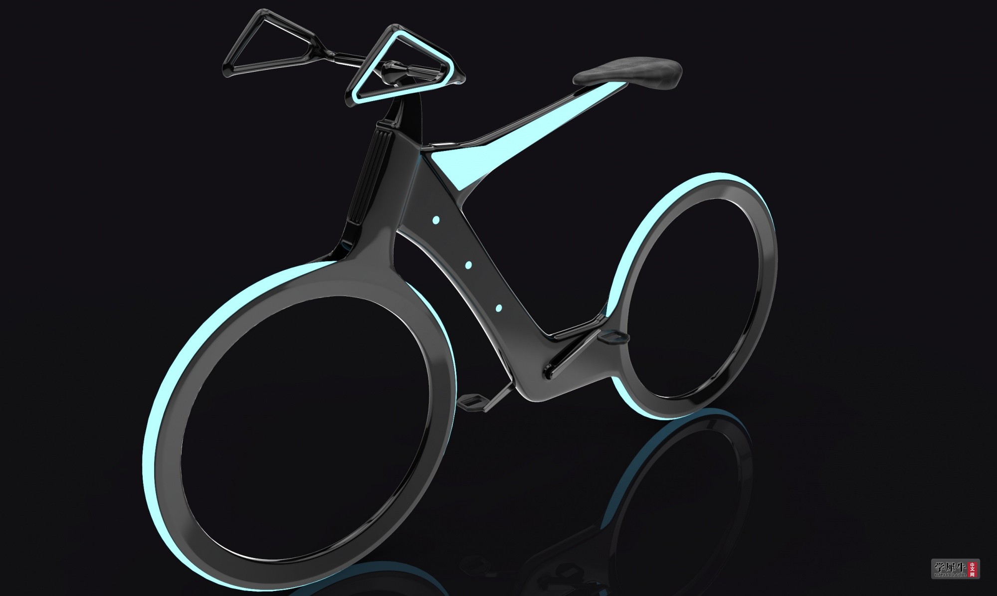 再来一个暗黑系列,概念自行车!