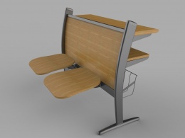 自己做的课室座椅包括kt渲染