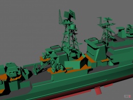 俄罗斯海军无畏II级海军上将Chabanenko号驱逐舰