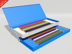 3D铅笔盒，铅笔和尺子托盘灵活