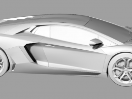 兰博基尼  跑车模型   可能独有这款车模型  可以渲染