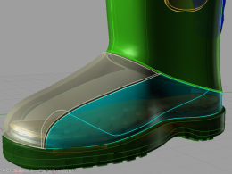 继续上次鞋子建模，完成图+效果渲染