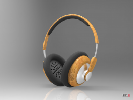 木紋頭帶式耳機
