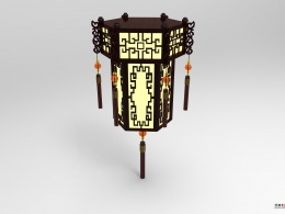 中式木制宫灯