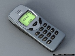 犀牛手机模型-犀牛做的Nokia手机