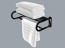 浴巾 和 浴巾架