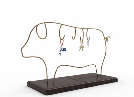 钥匙挂件-桌面桌子猪装饰品