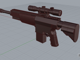 可3D打印实体机枪