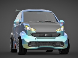 smart斯玛特升级款汽车模型+渲染