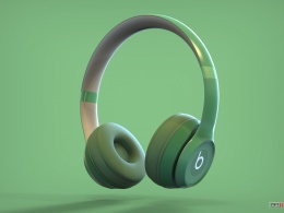 beats蓝牙耳机耳机建模渲染，头戴式耳机