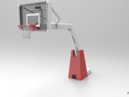新建的篮球架
