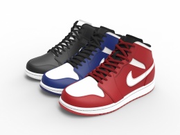 Jordan 1 鞋3D
