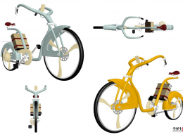 【王伯作品】 休闲自行车设计系列一之普通单车