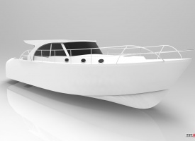 分享一款游艇模型