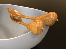 木制品 鸟勺 茶具