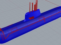 科林斯级常规动力潜艇建模