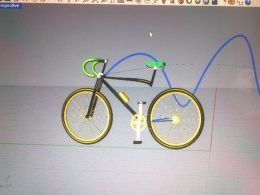 期末考试啦，破自行车一只，不过是自行设计，创意型