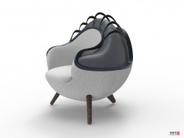 沙发椅犀牛模型