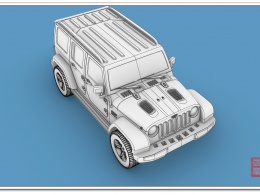 国庆放假做的jeep，带模型，喜欢的可以拿去渲染