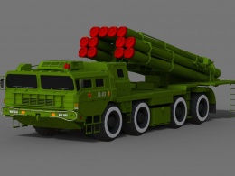 解放军陆军PHL03式轮式火箭炮
