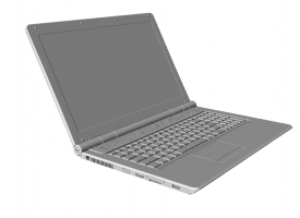 华硕ASUS笔记本电脑可3D打印可渲染电脑屏幕键盘背板翻盖