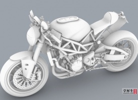 摩托车3D模型 非网格