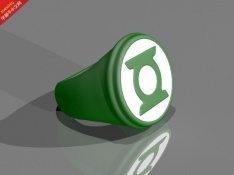 发光的绿色灯笼环