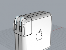 苹果61瓦充电器MacBook pro 15寸充电器apple plug