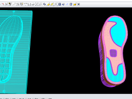 一只简单的鞋底模型
