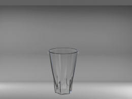 自己做的一个杯子，底面是六棱柱，圆形的杯口。
