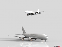 一款“免费”的飞机渲染模型
