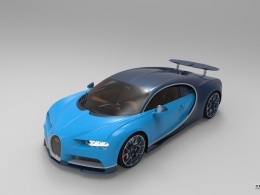 第三弹 Bugatti Chiron 渲染 【附大神模型】