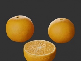 keyshot渲染的练习橙子