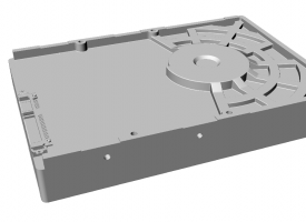 3.5英寸硬盘外观 电脑硬件配件 三维模型可渲染可3d打印