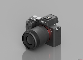 索尼SONY数码相机三维模型机身镜头拍摄摄像机摄影可渲染