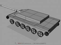 做的一个坦克模型 还没做完。大型已经出来了