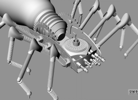 蒸汽朋克机械蜘蛛模型