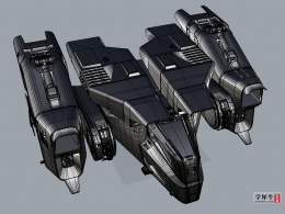 3d科幻飞船模型1